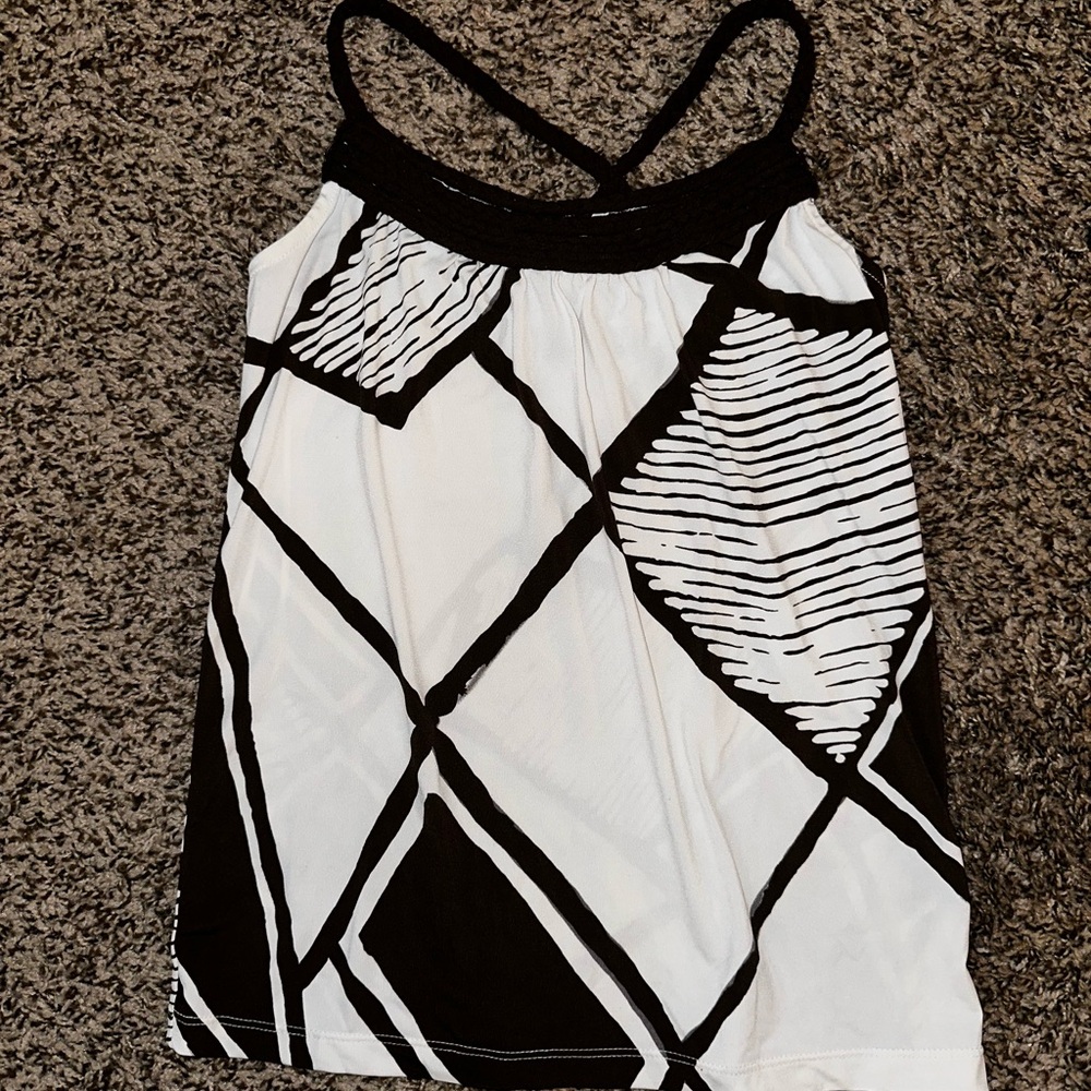 The Limited Black and White Strappy Top
